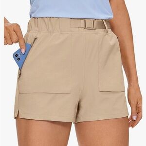 CRZ YOGA Waterproof Stretch Hiking Shorts | Mid Rise Shorts | WORN ONCE